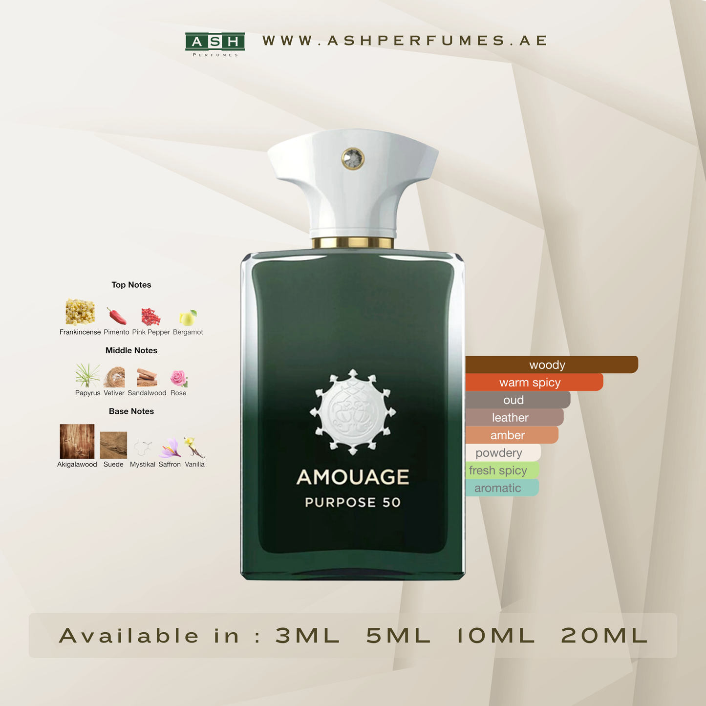 Purpose 50 (3,5,10,20 ML)