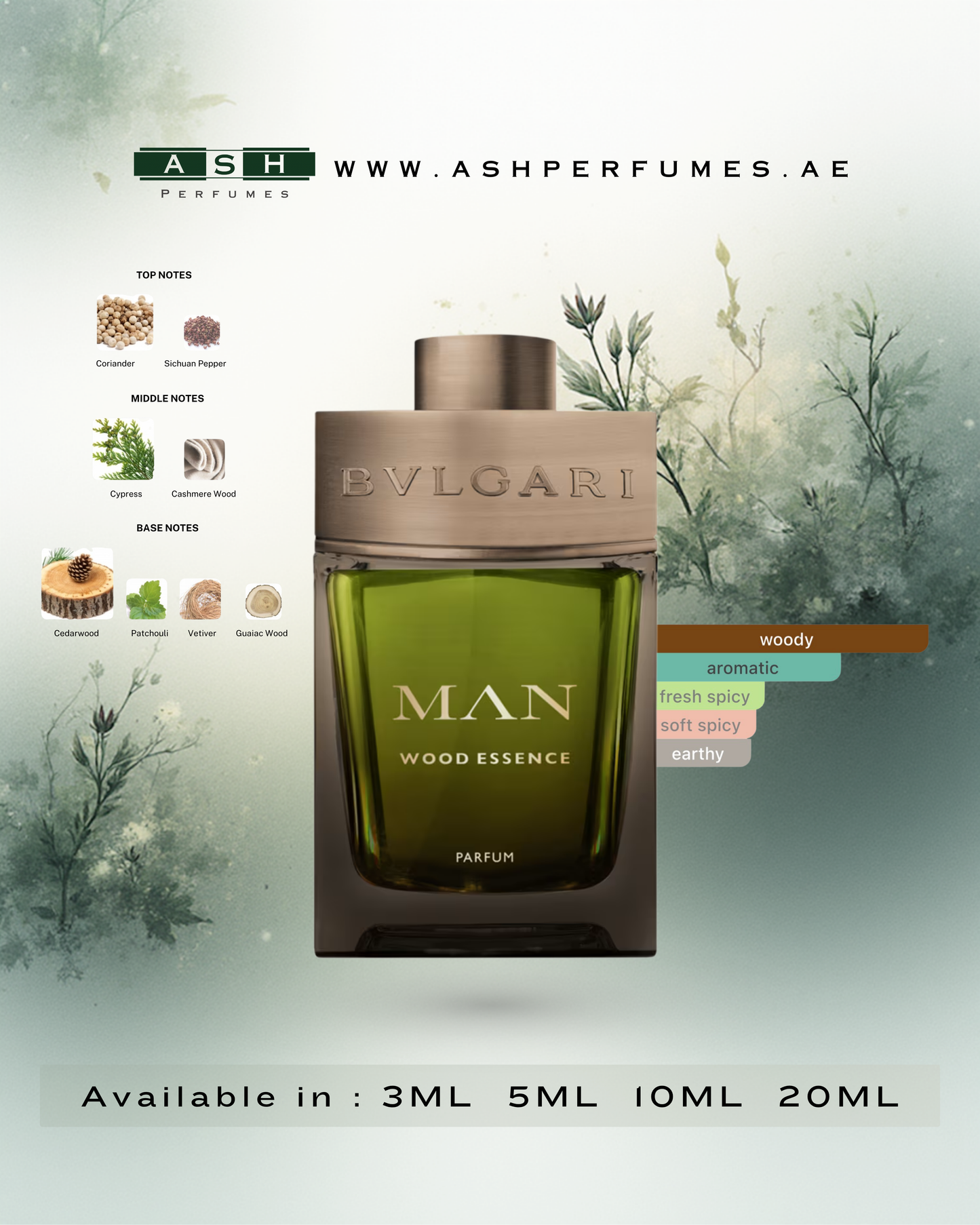 2026 WOOD ESSENCE PARFUM (3,5,10,20 ML)