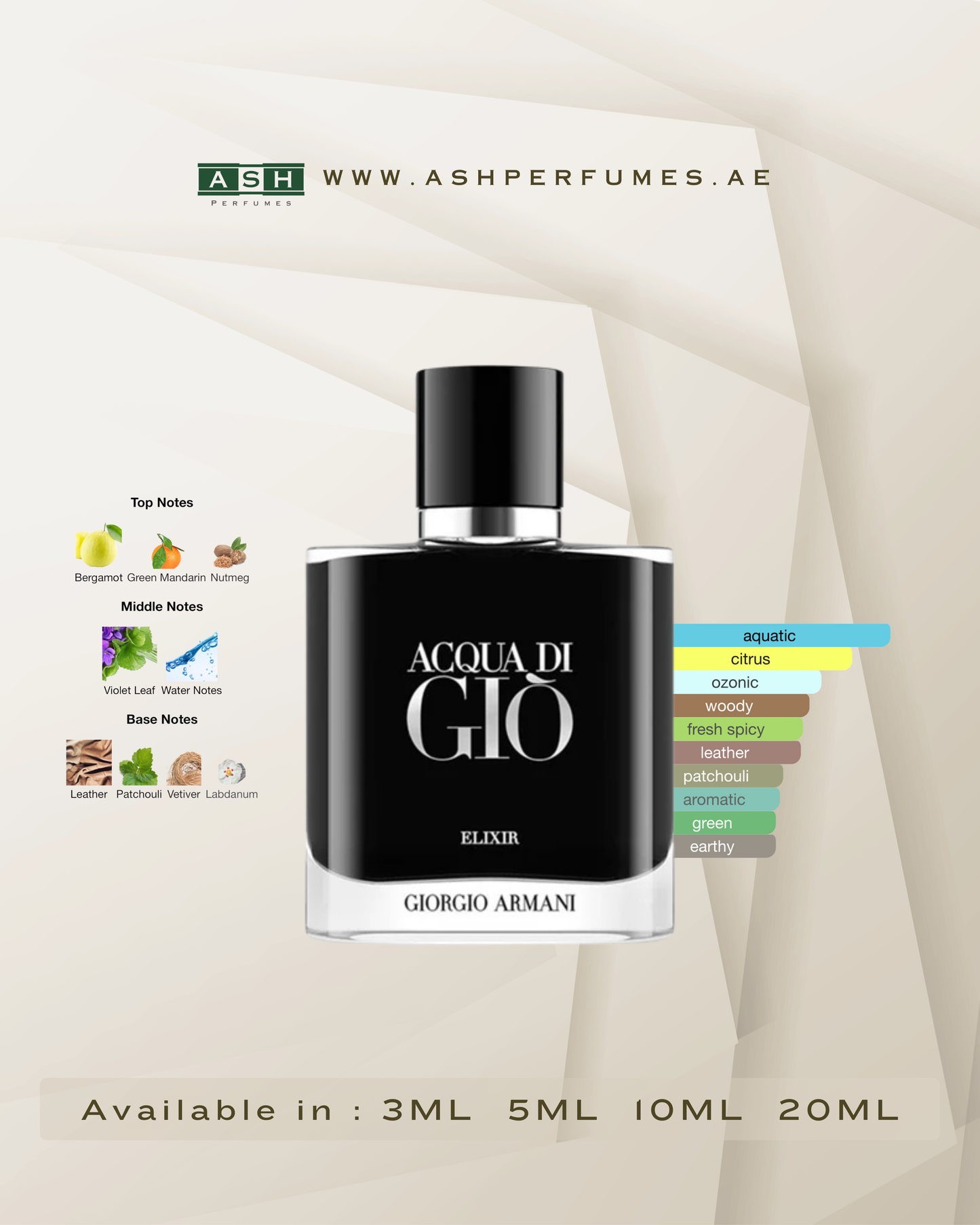 Acqua di Giò Elixir (3,5,10,20 ML)
