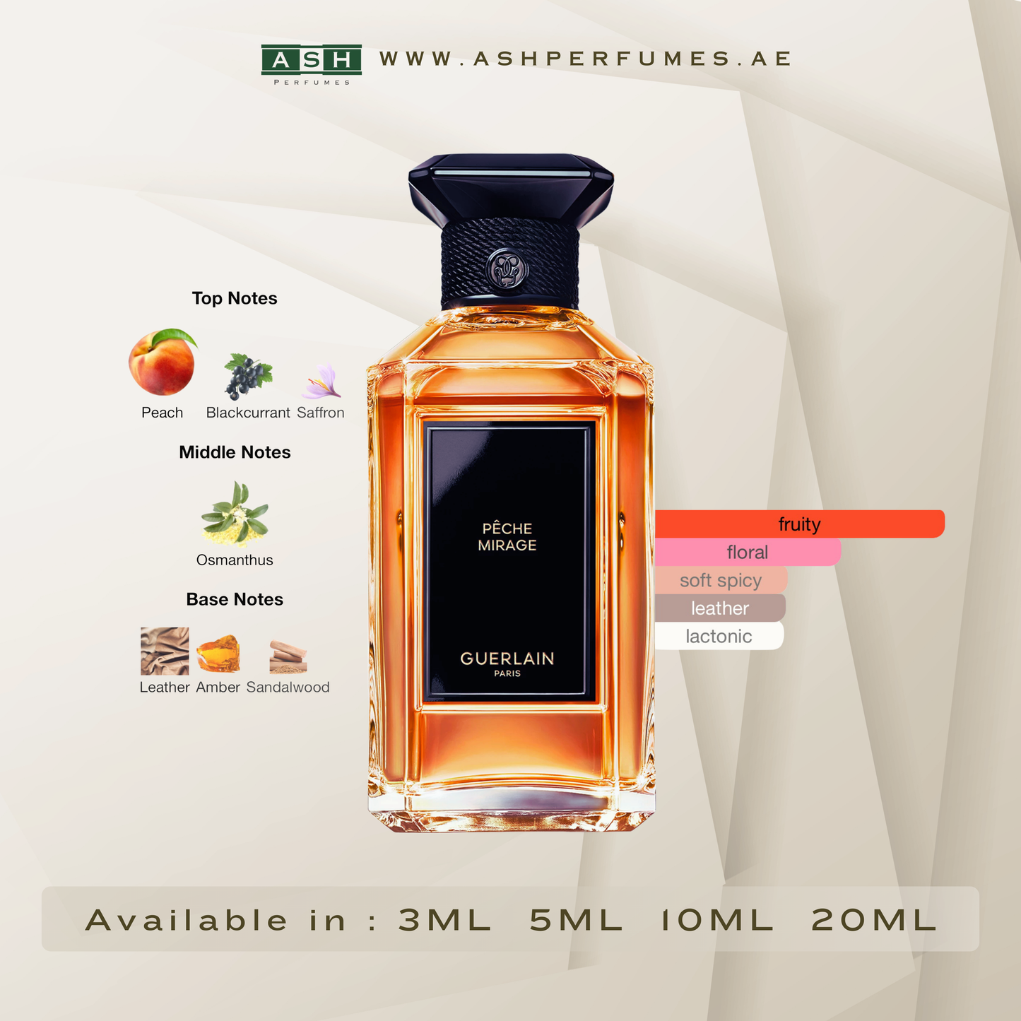 Pêche Mirage Unisex (3,5,10,20 ML)