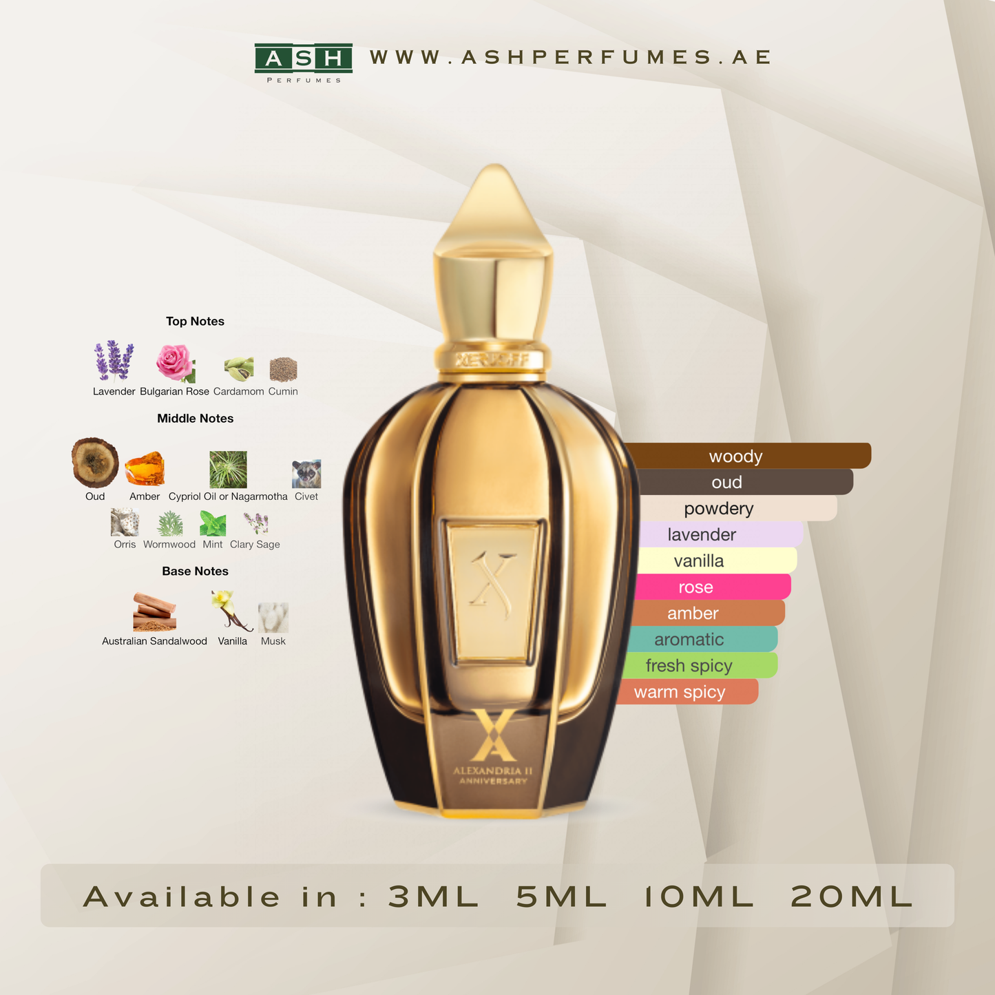 Alexandria II Anniversary Unisex (3,5,10,20 ML)