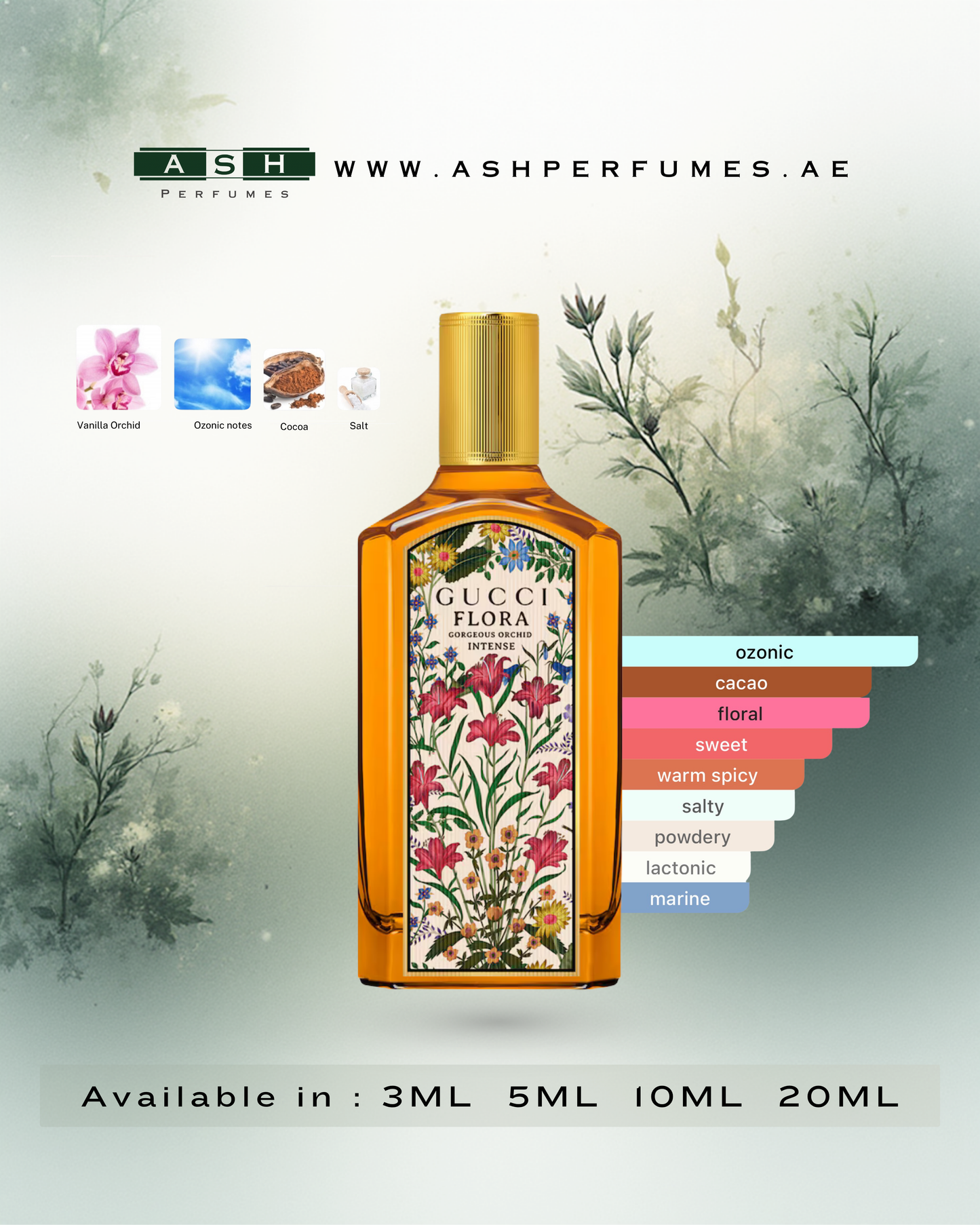 Flora Gorgeous Orchid Intense (3,5,10,20 ML)