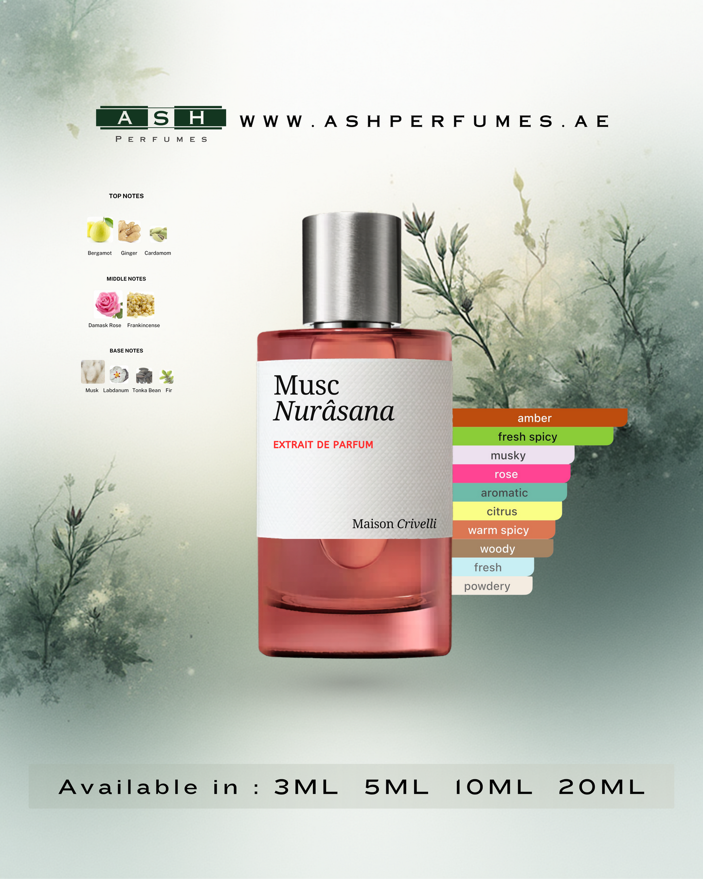 Musc Nurāsana (3,5,10,20 ML)