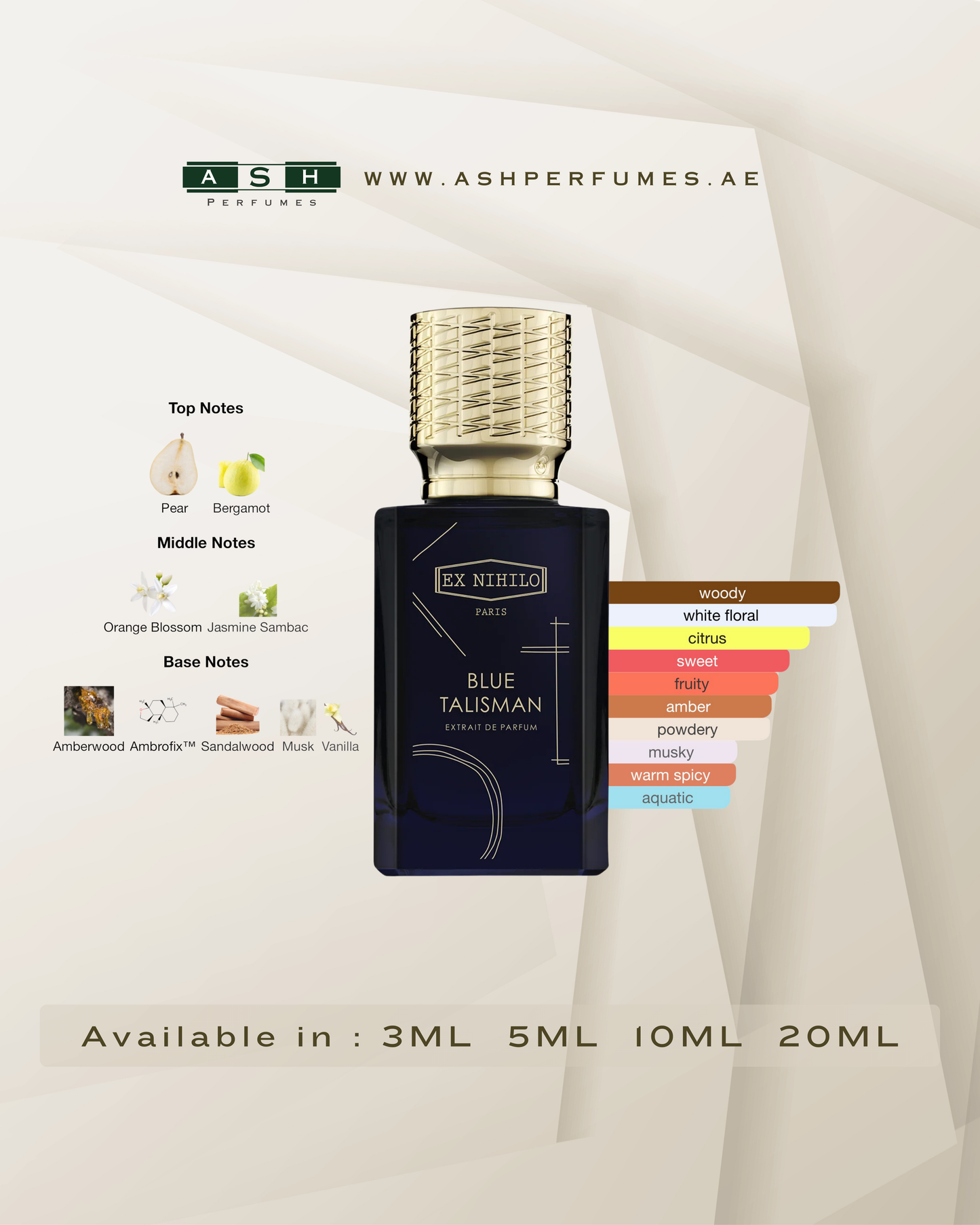 Blue Talisman Extrait (3,5,10,20 ML)