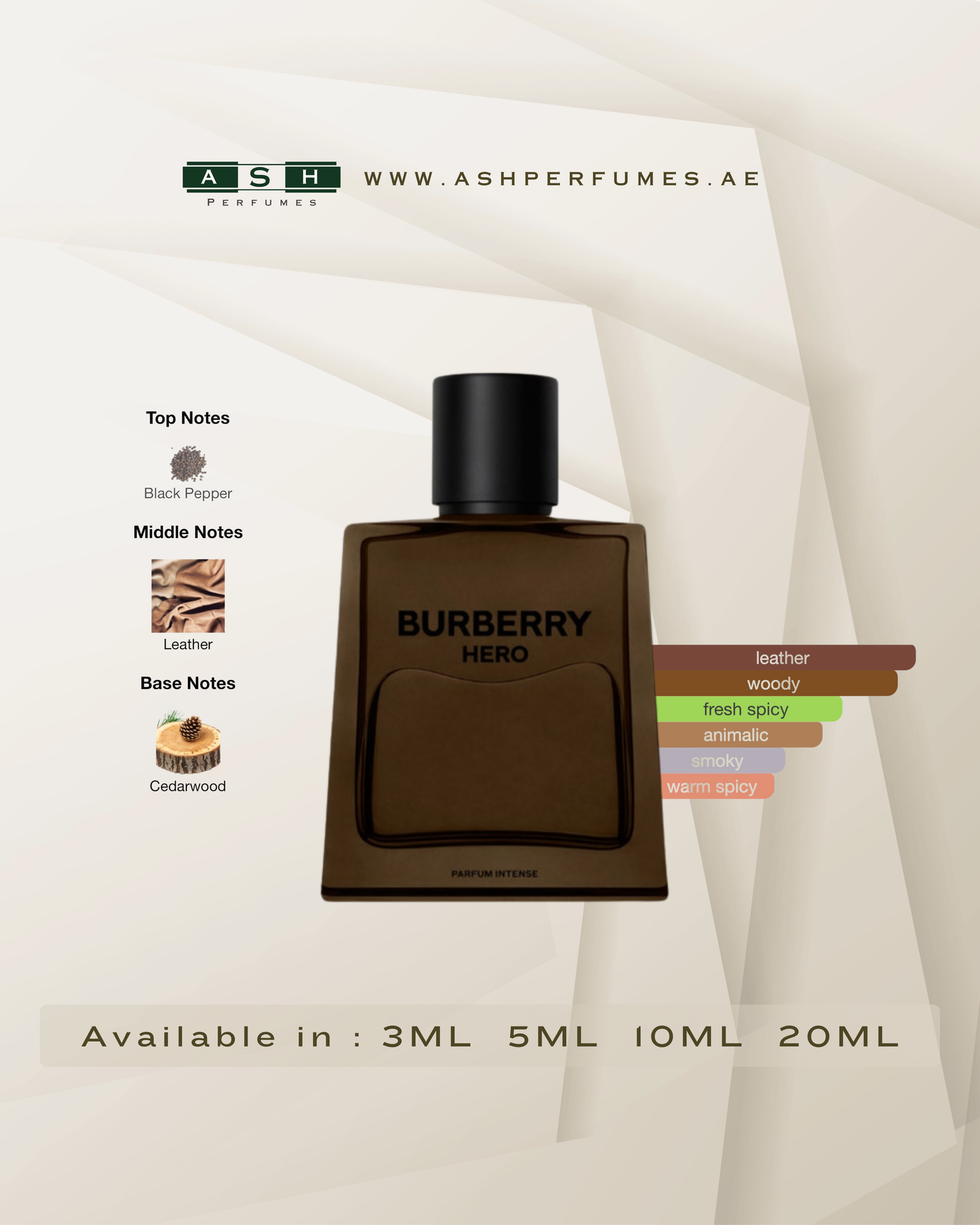 2025 Hero Parfum Intense (3,5,10,20 ML)