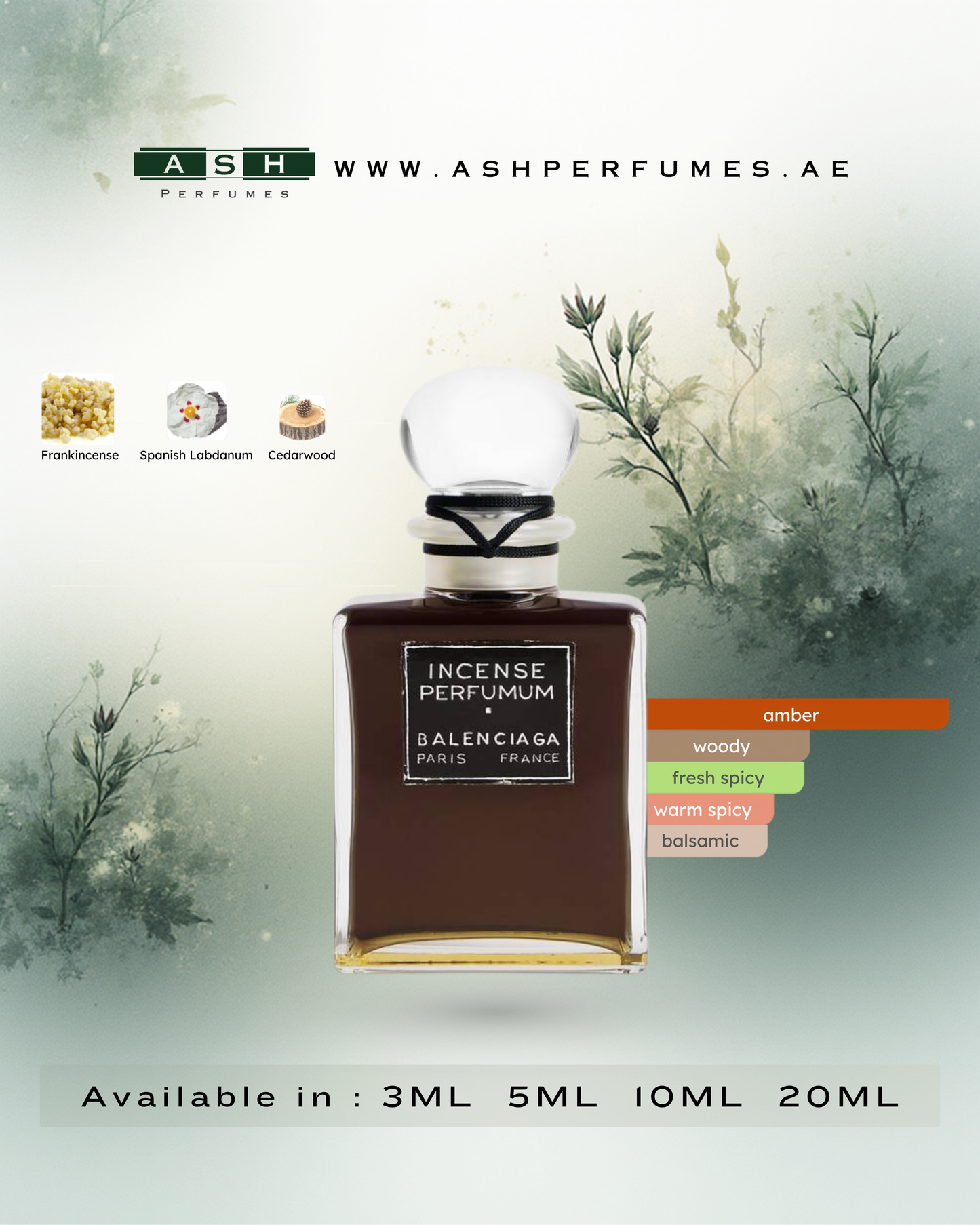Incense Perfumum (3,5,10,20 ML)
