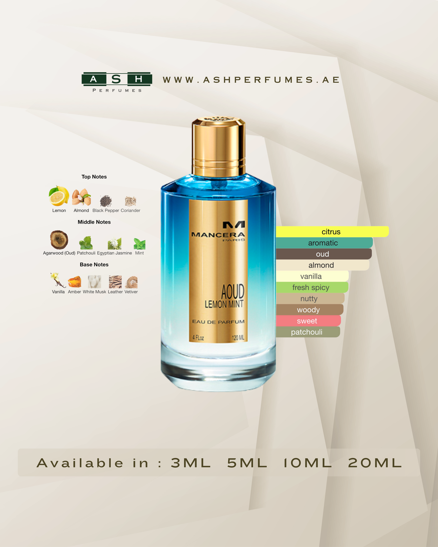 Aoud Lemon Mint (3,5,10,20 ML)