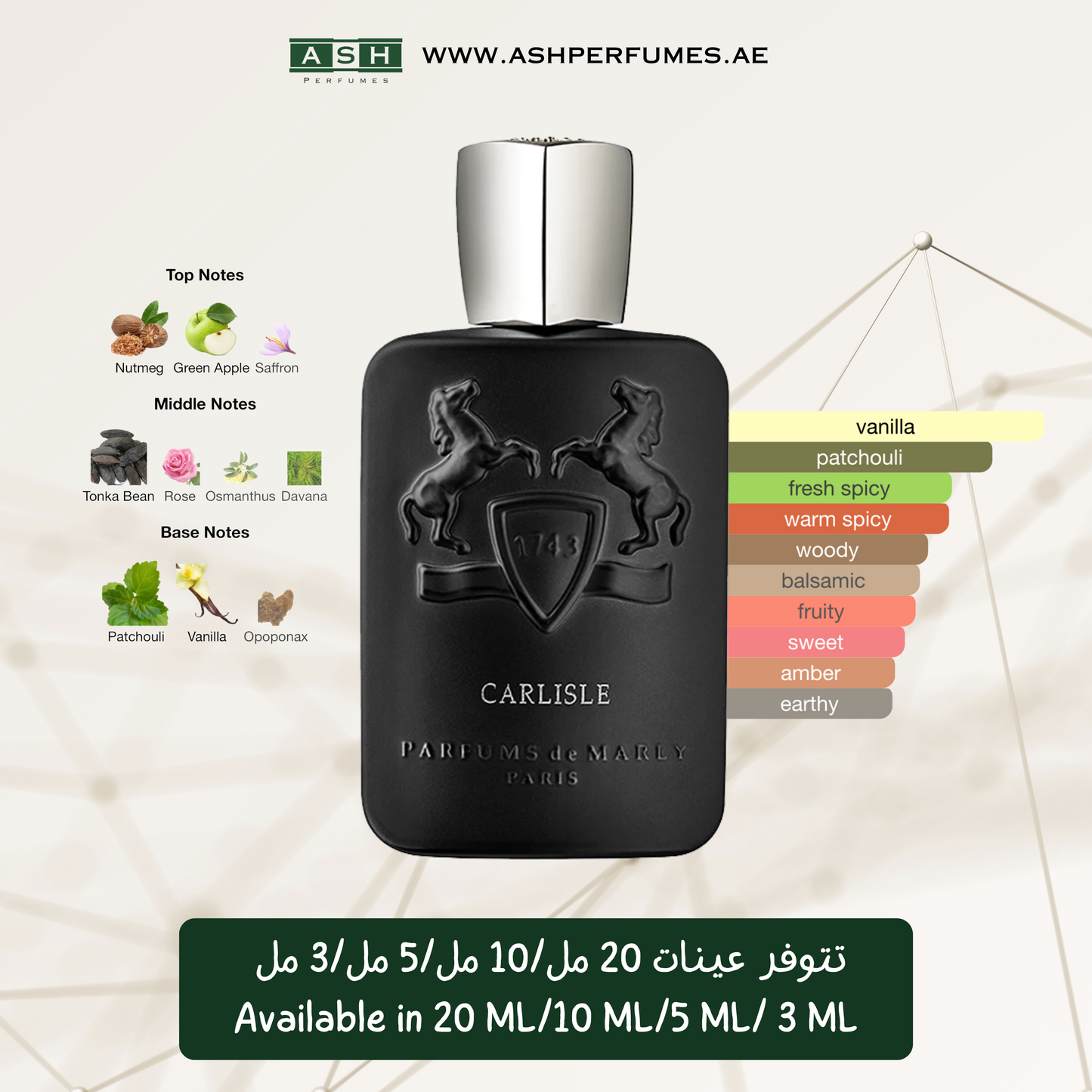 Carlisle For Unisex (3,5,10,20 ML)