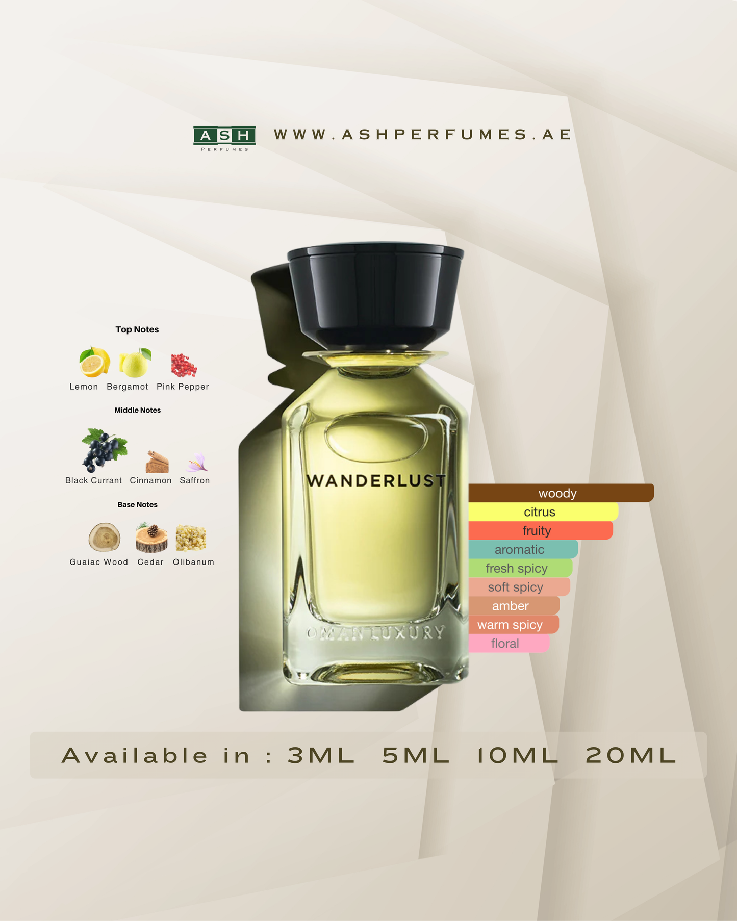 Wanderlust for Unisex (3,5,10,20 ML)