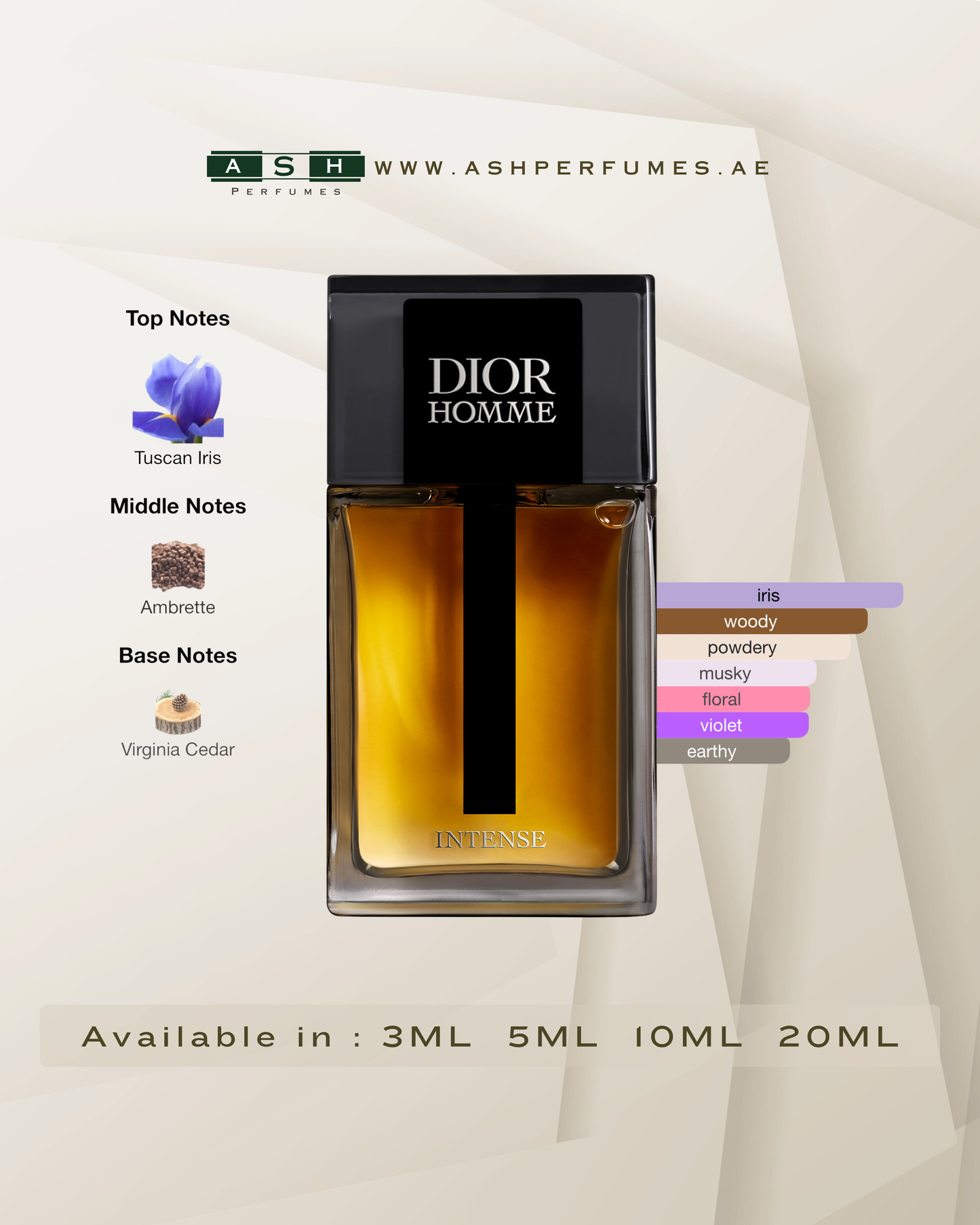 2025 Dior Homme Intense (3,5,10,20 ML)