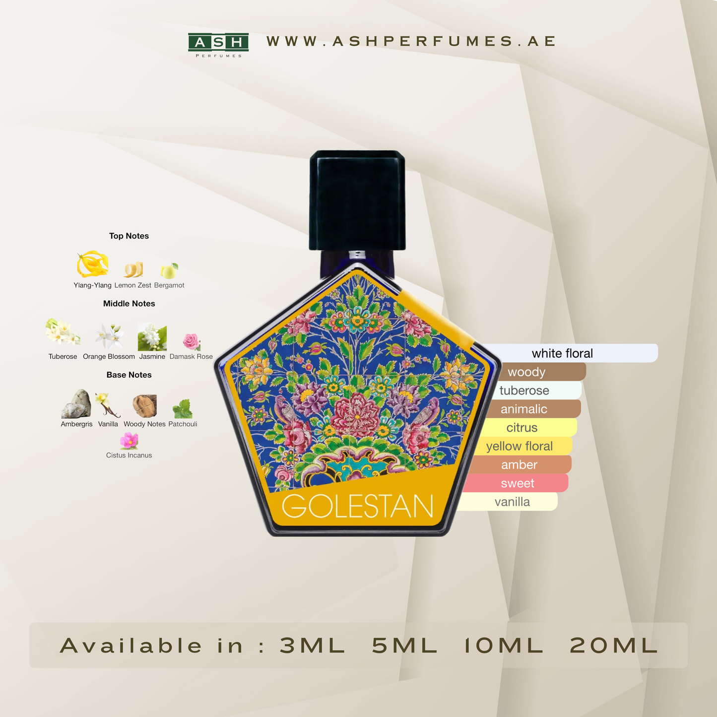 GOLESTAN Extrait De Parfum (3,5,10,20 ML)