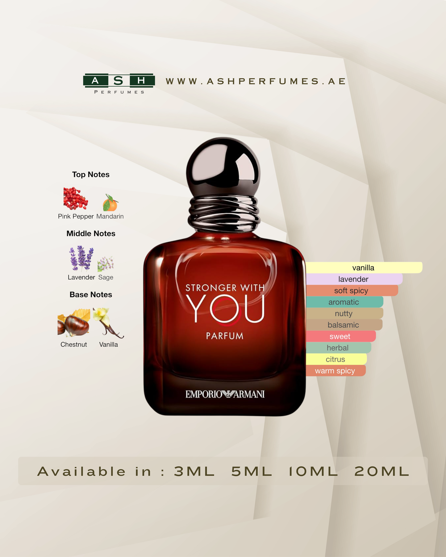 STRONGER WITH YOU PARFUME (3,5,10,20 ML)